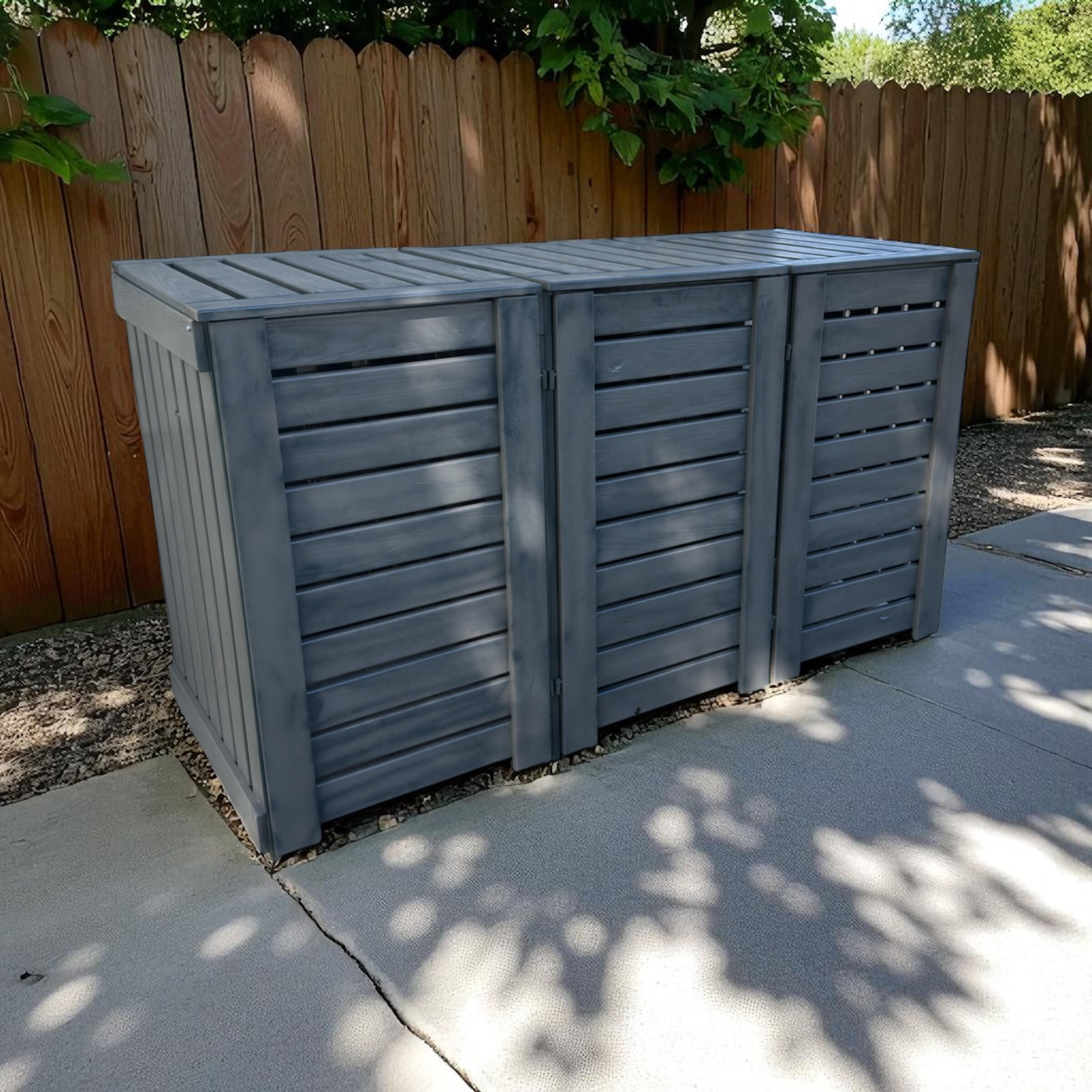 stylish wooden garbage bin covers
